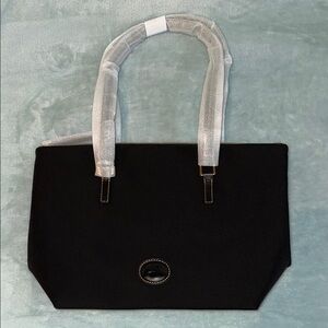 Dooney & Bourke Elegant Black Women's Nylon Zip Tote Bag